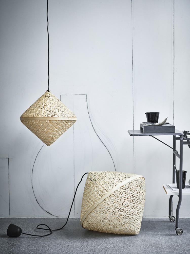 rattan lampshades viktigt collection from ikea as featured on madabouttheheouse.com