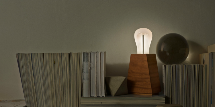 Plumen 002 wooden light photographed by Joakim Blockstrom
