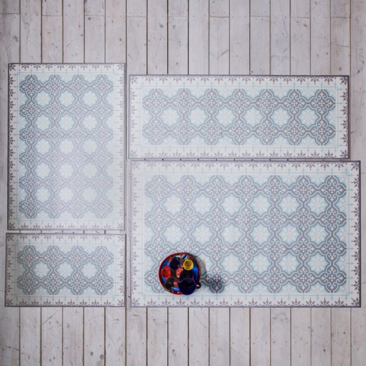 Moroccan Tile Mat Mad About The House, Moroccan Tile Vinyl Floor Mat