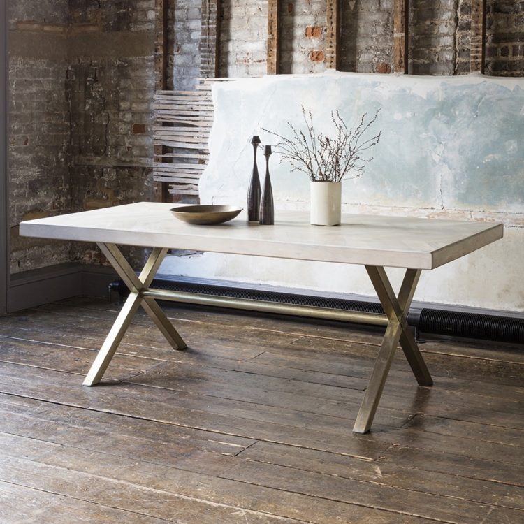 chevron dining table by atkin and thyme