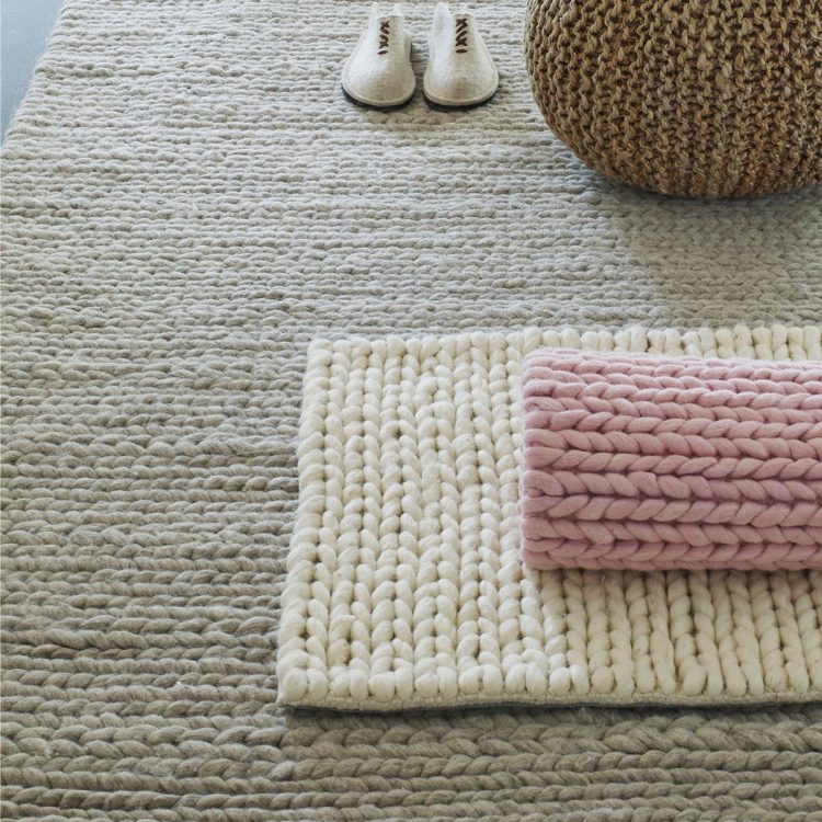 diano knitted rug from la redoute