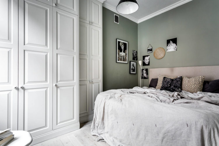 pale green walls and blush bed by henrik nero