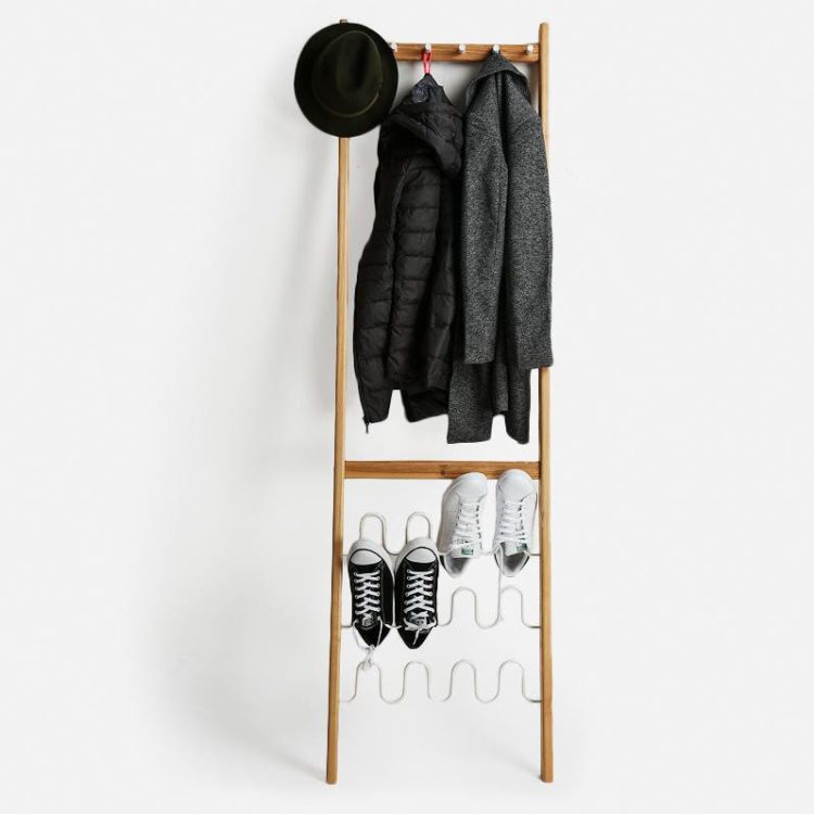 leaning clothes and shoe storage from future and found