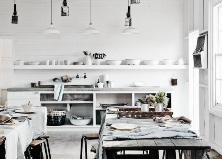 rustic kitchen at the estate trentham