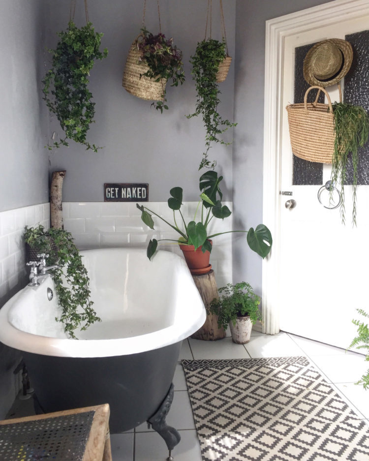 The perfect plant-filled bathroom belonging to Dee Campling