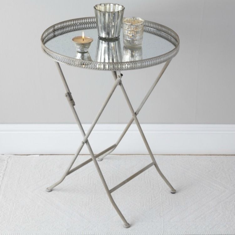 silver drinks table from rigby and mac