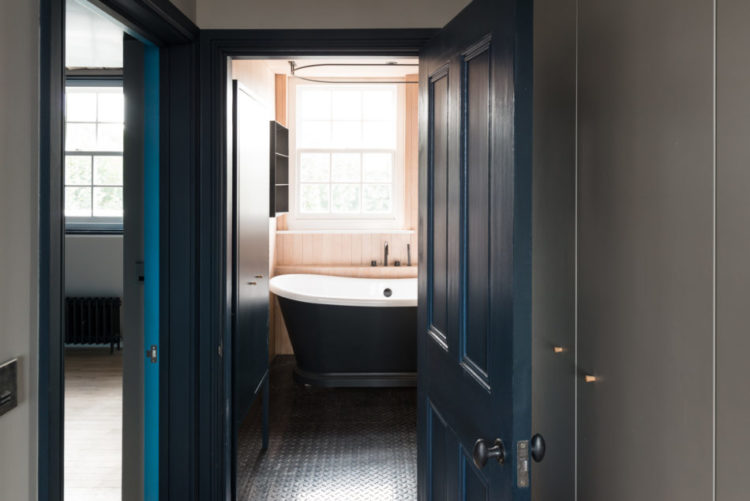 blue doors via The Modern House 