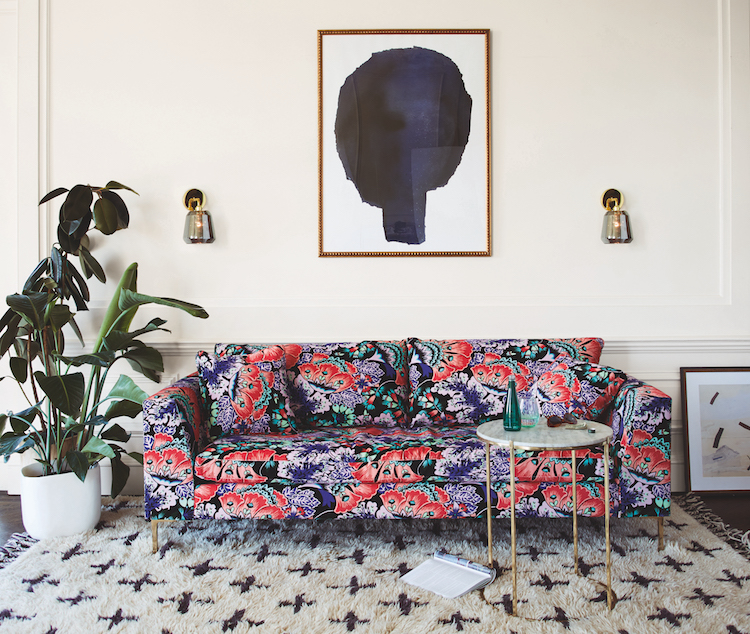 liberty sofa from anthropologie collaboration 2017