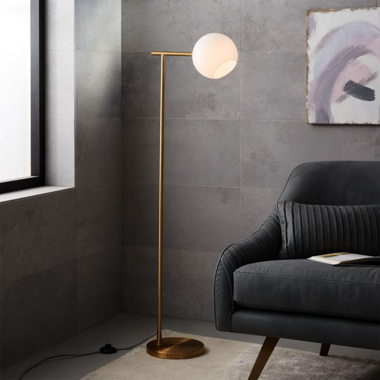 staggered glass floor lamp from westem