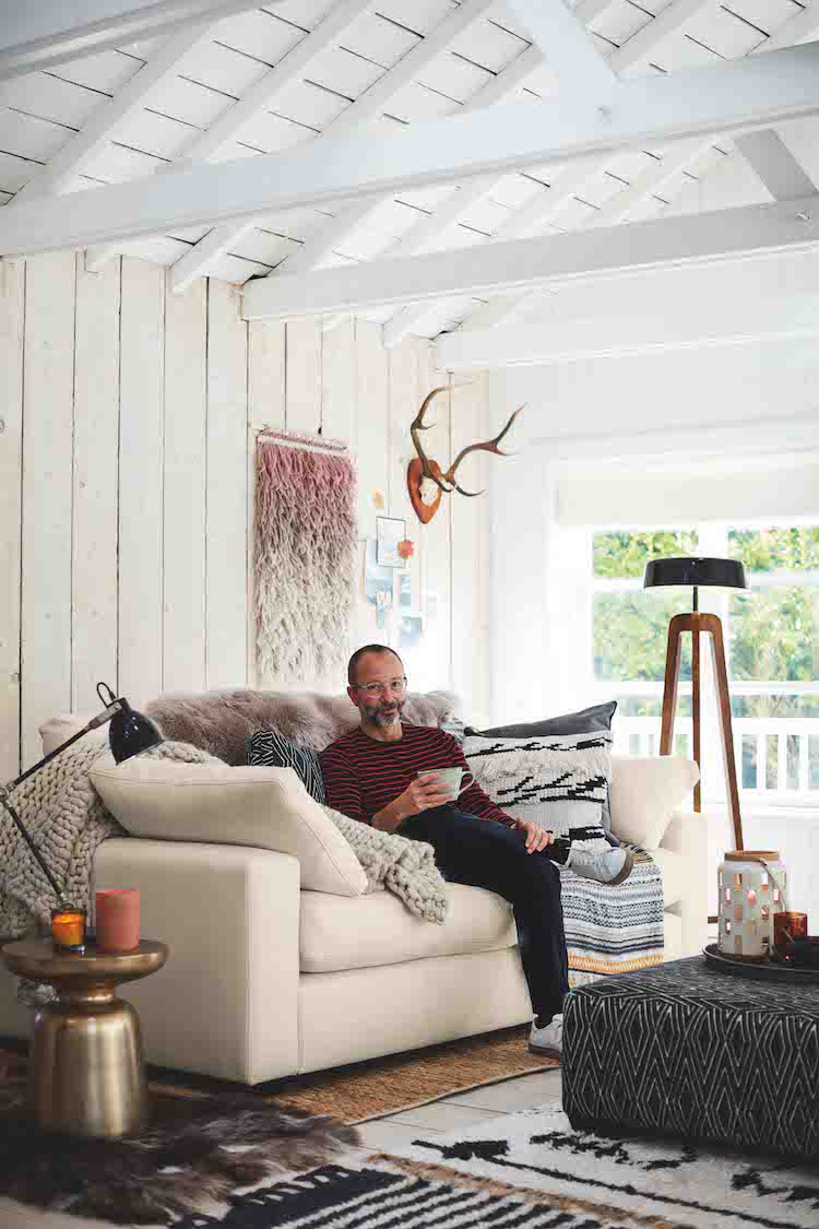 Tom Dyckhoff has created the ultimate home with DFS that makes it too good to go out. 