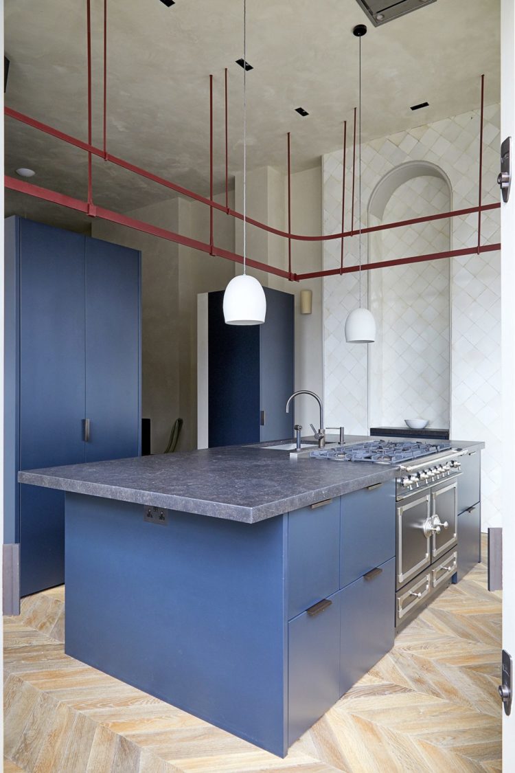 blue kitchen via Shoot Factory 