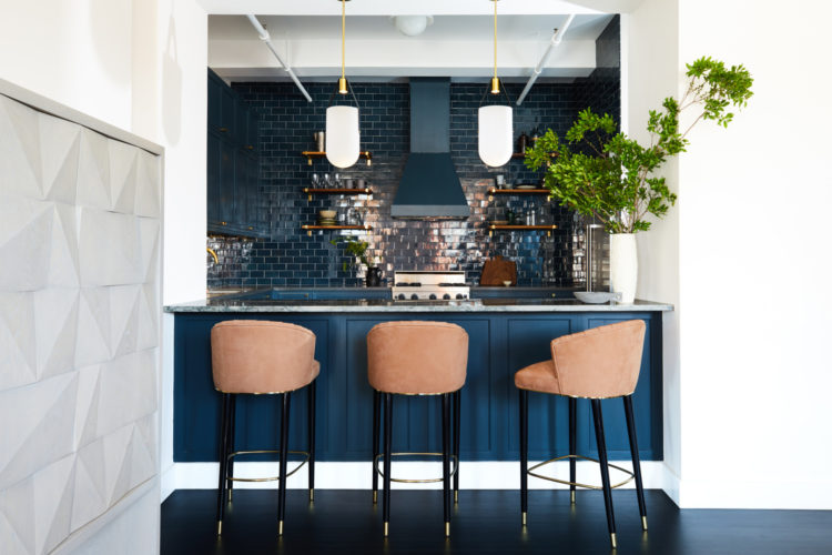 navy blue kitchen by jesse parris-lamb