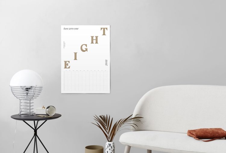 wall calendar planner by Kristina Krogh