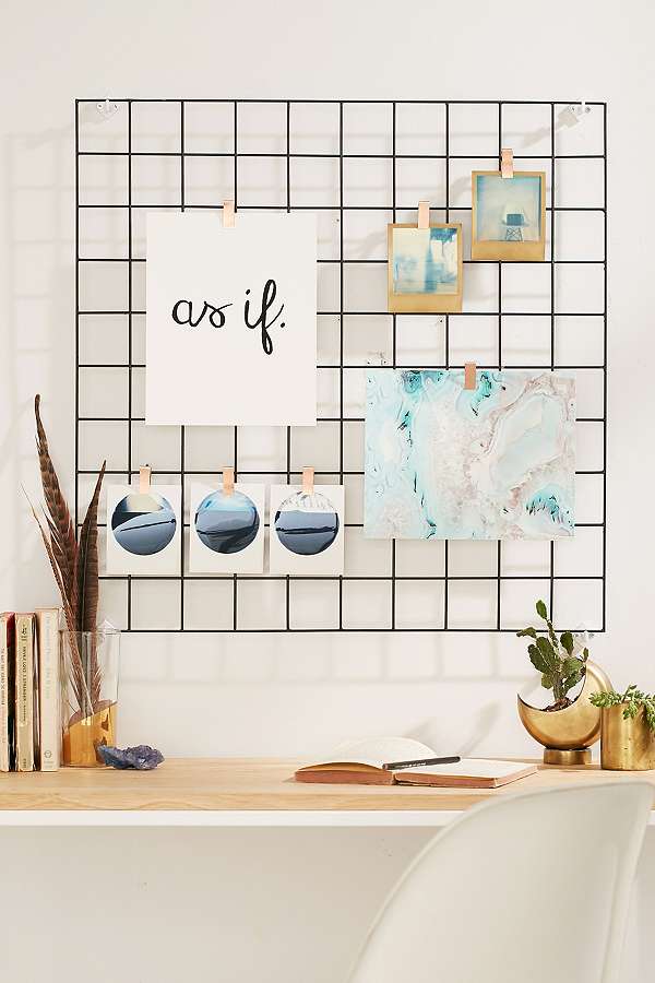 wire wall desk grid from urban outfitters 