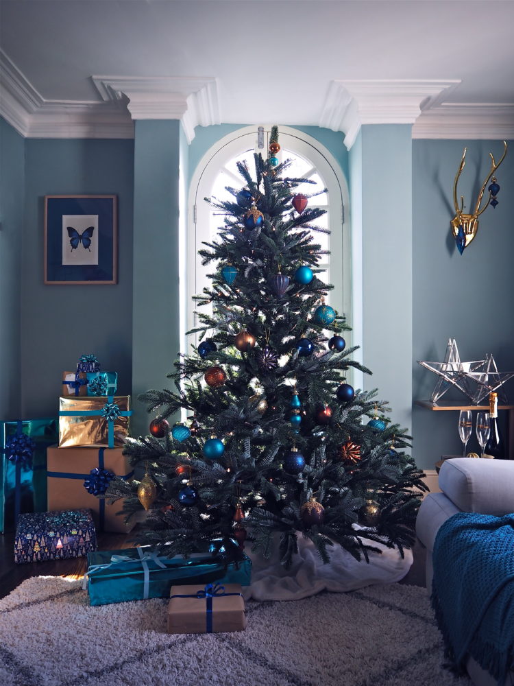 blue christmas tree by melanie lissack