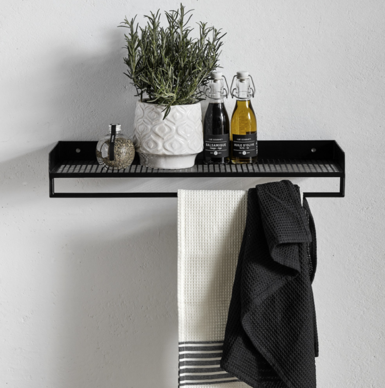 black mesh shelf from design vintage