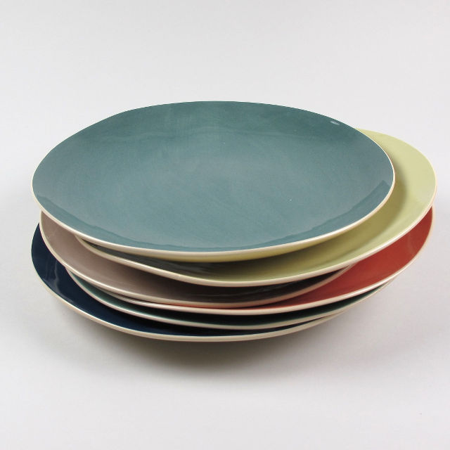 handmade plates by Brickett Davda (who has supplied Kelly Hoppen and Nicole Fahri- christmas is a great time to start a collection