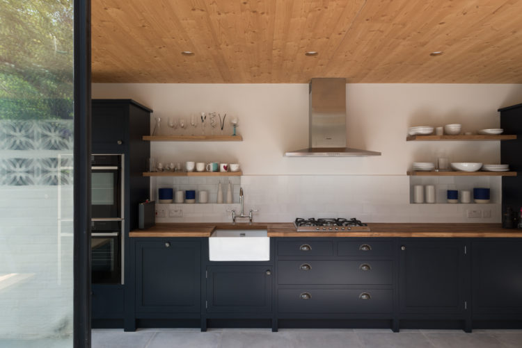 open shelves in a small kitchen will make it feel more open, image via architect your home
