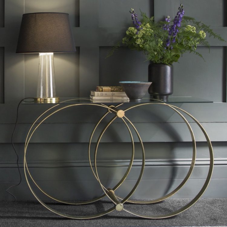 contemporary console table from atkin & thyme