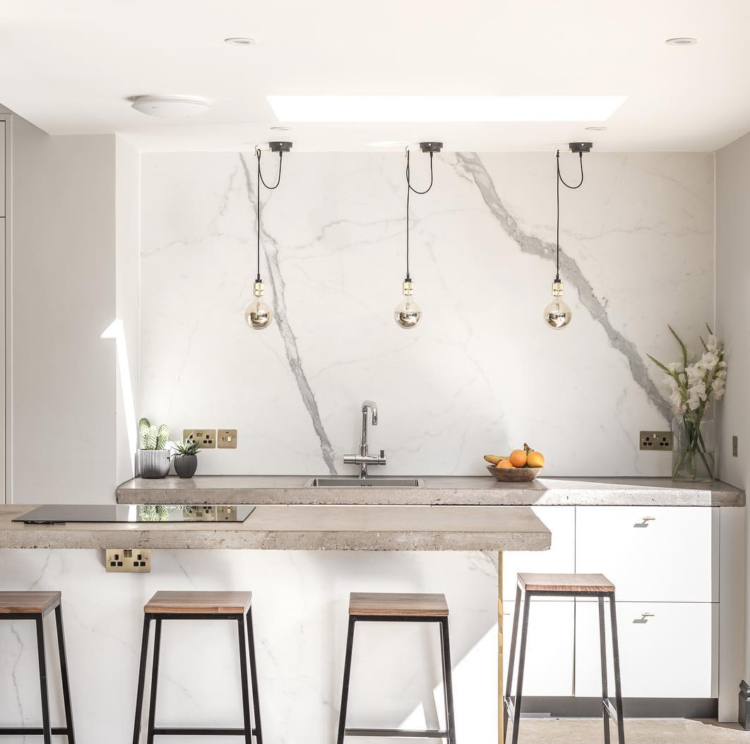 white kitchen via renovation2location