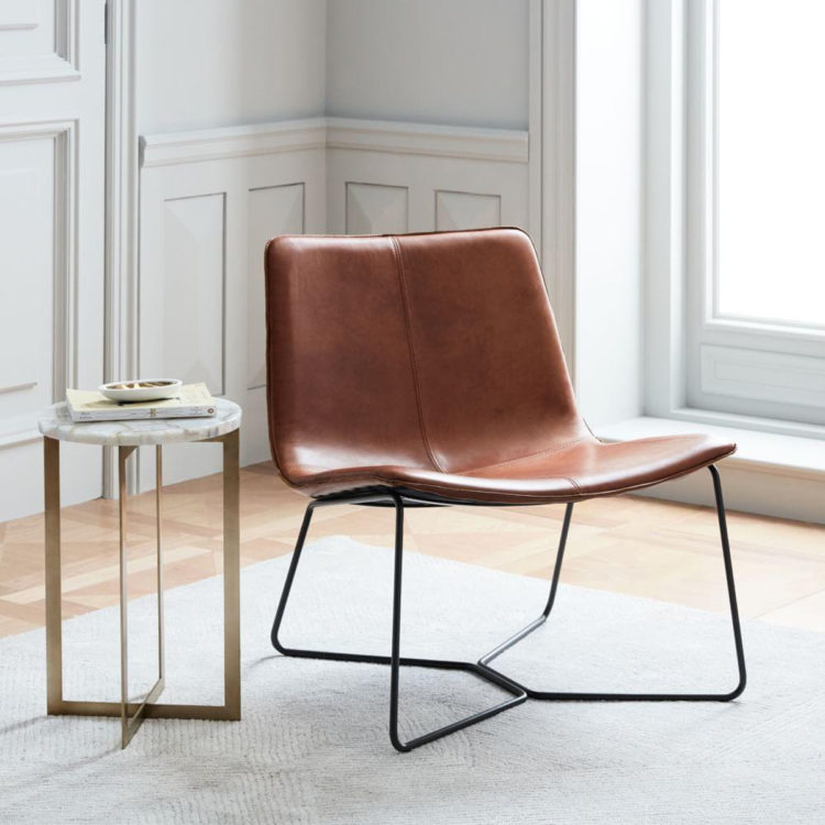 leather chair from westelm
