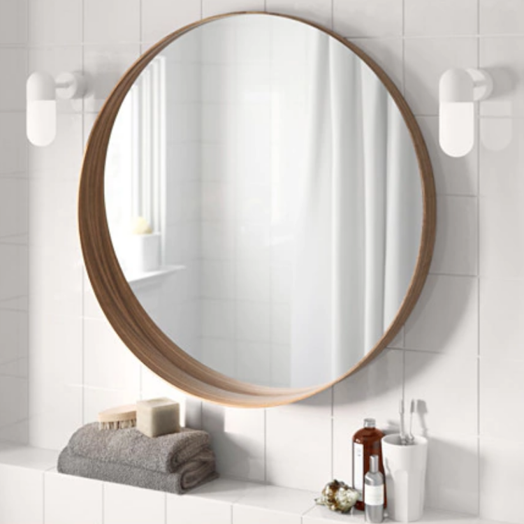 ikea's stockholm mirror is 80cm wide and costs £60