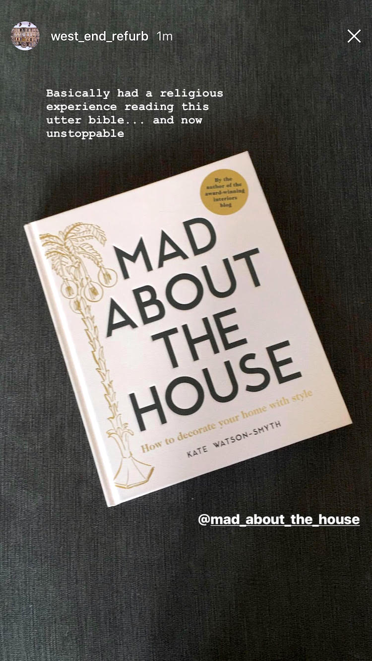praise for mad about the house the book by @west_end_refurb