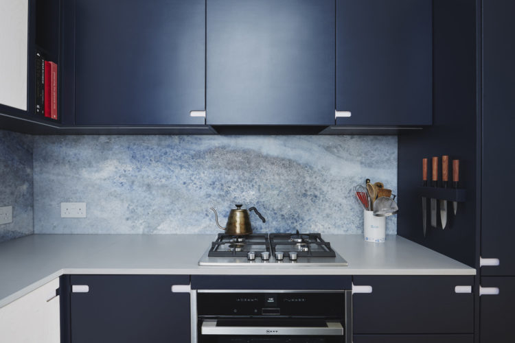 navy blue kitchen by witlof