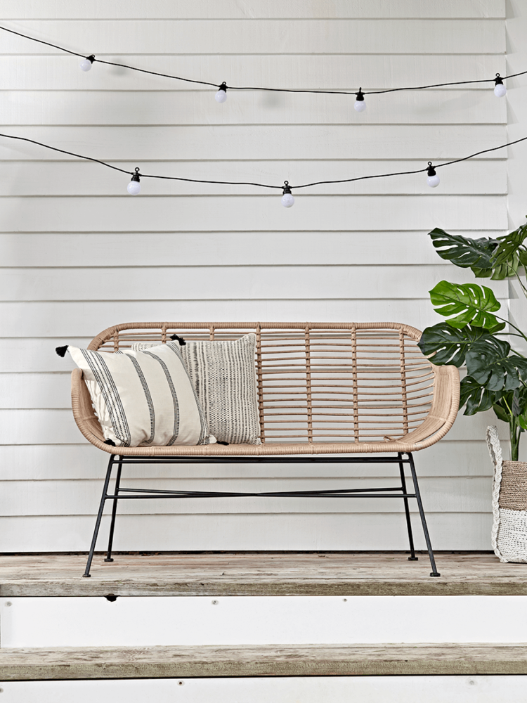 faux rattan bench from cox and cox for £375