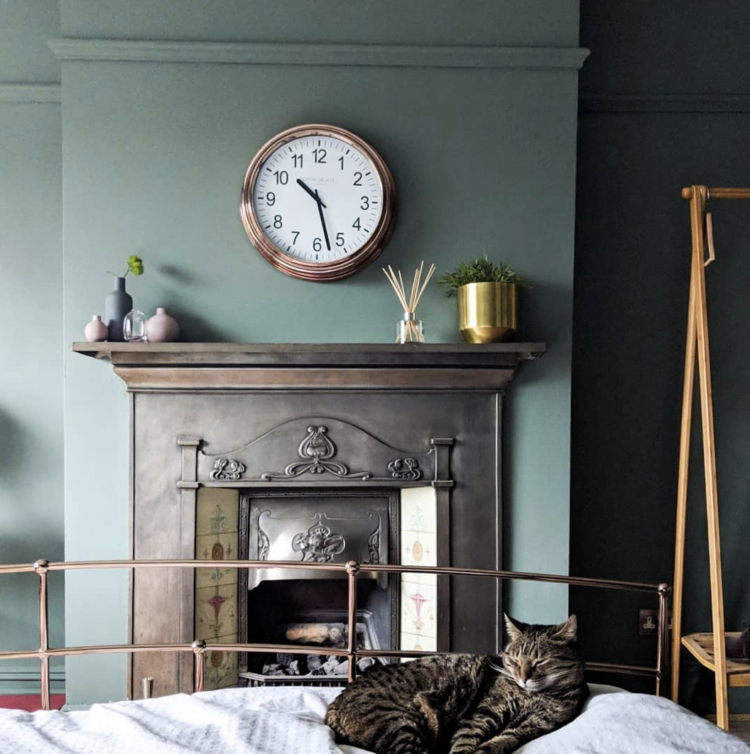 green smoke by farrow and ball in My London Home