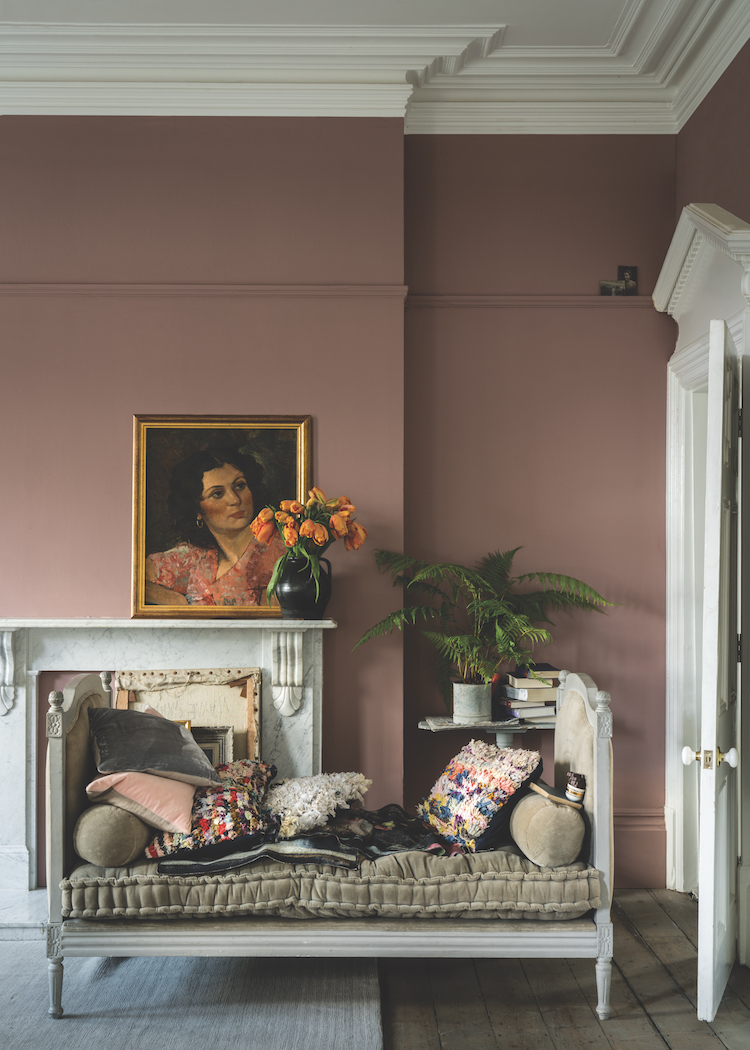 SULKING ROOM PINK 295: This muted rose is evocative of the colours used in boudoirs, a room originally named after the French ‘bouder’ - to sulk.