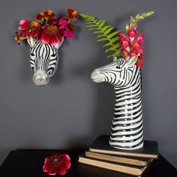 zebra vase from audenza home