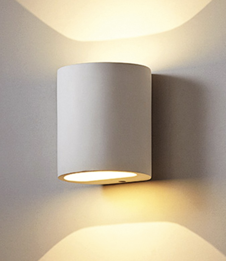 tunnel wall light can be painted to match the walls