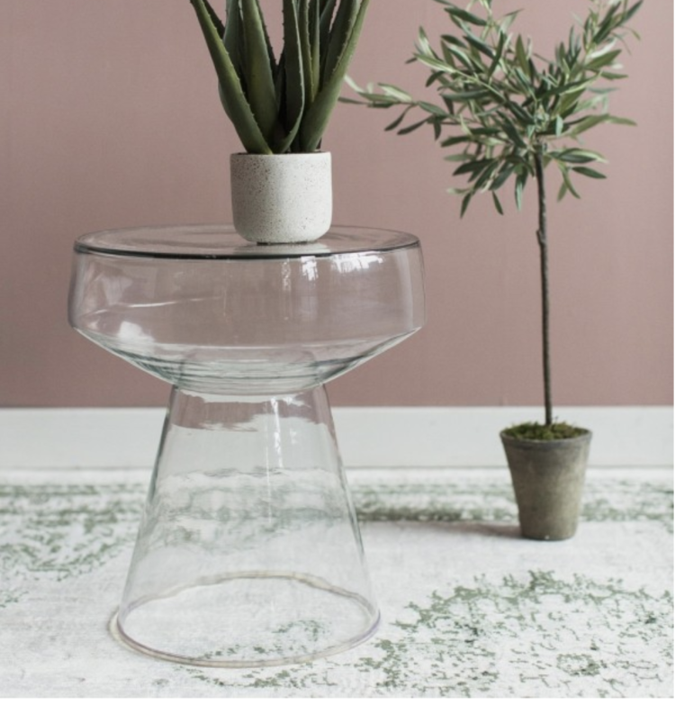 glass side table from rose&grey £195