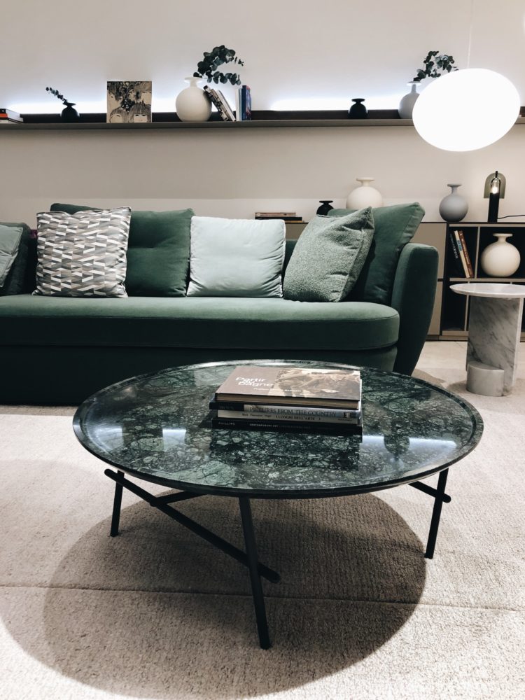 green marble at ligne roset at paris maison et objet 2019