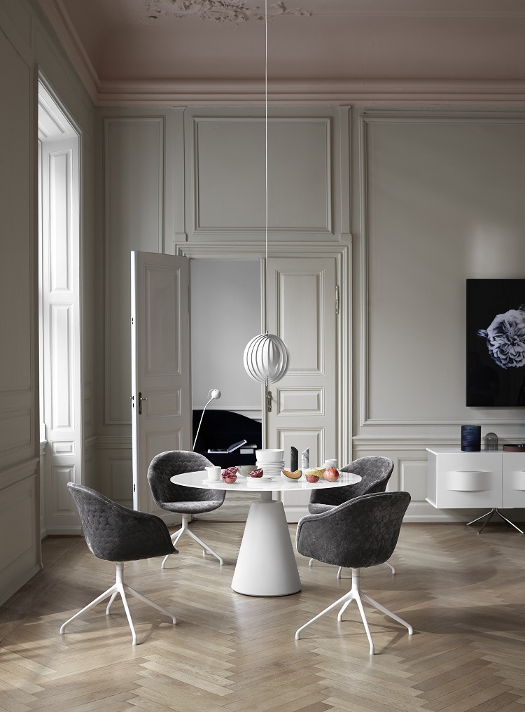 modern bo concept furniture in a period property