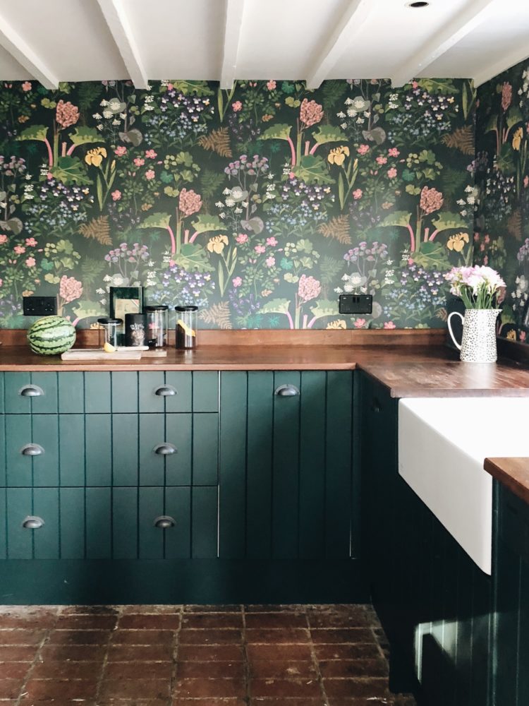 Howdens kitchen cupboards with customised mdf doors by Sophie Robinson
