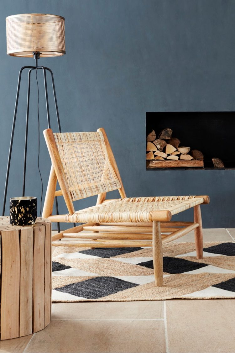 rattan lounge chair from french connection