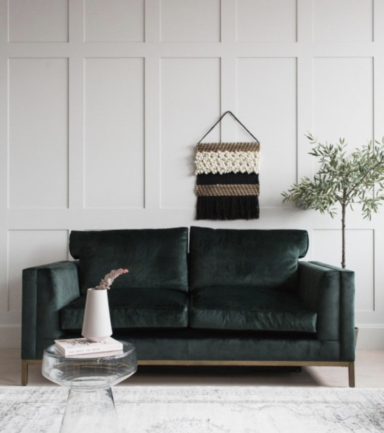 green sofa bed from rose & grey (sample sale)