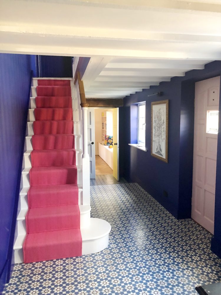cobalt blue hall (lapis by zoffany) at Sophie Robinson