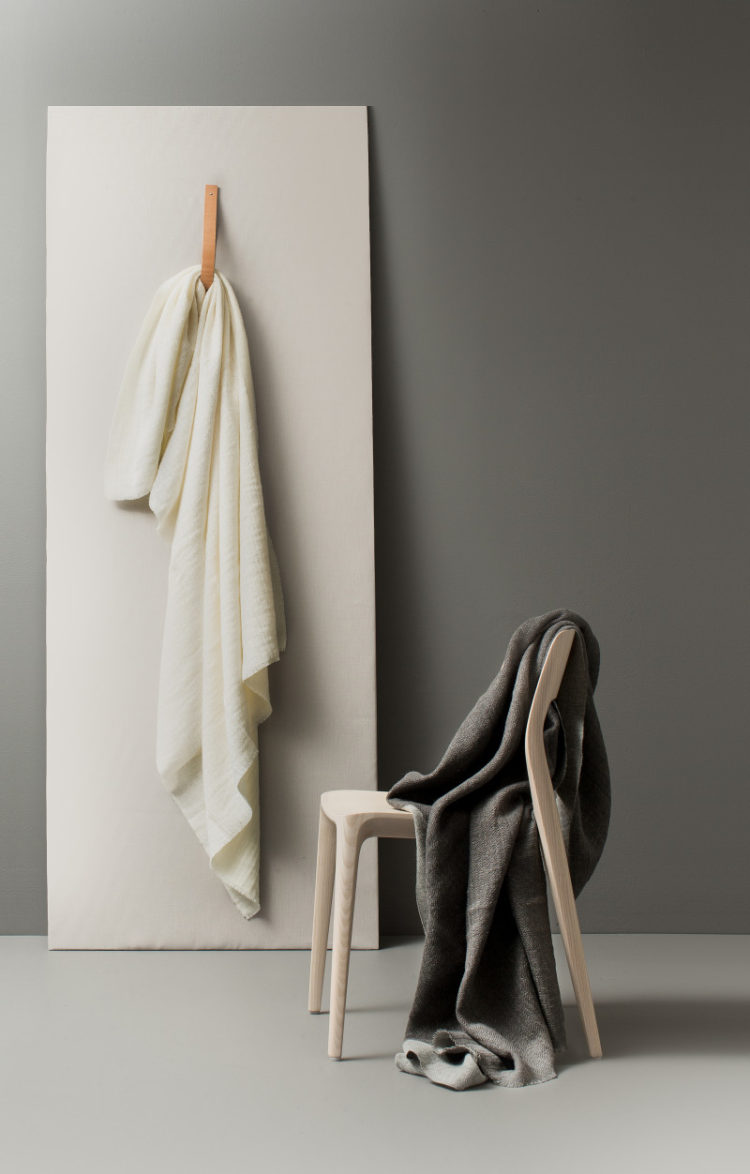 Kate Watson-Smyth looks at ways of introducing the interior trend for warm neutrals. The easiest way to do it is with the accessories, especially with texture like this ecru throw from Himla. #interiortrend #neutraldecor #warmneutrals #madaboutthehouse