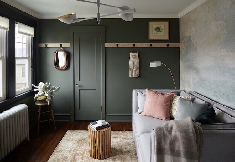 green panelled walls image by vestigehome and photography by kylesmithborn