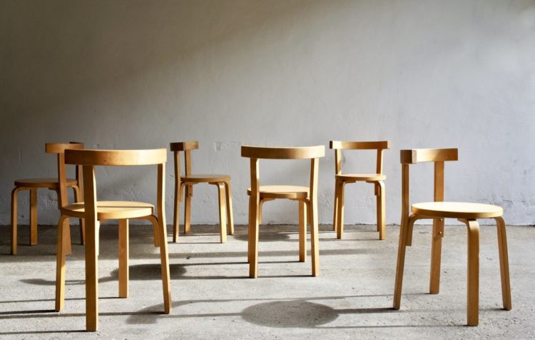 bent plywood chairs from punch-the-clock