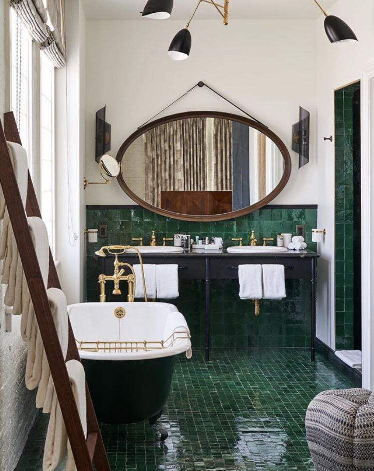 Beautiful Rooms Bathroom Special Mad, Green Bathroom Tile
