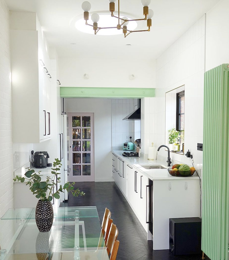 mint green radiator by @moveovermagnolia