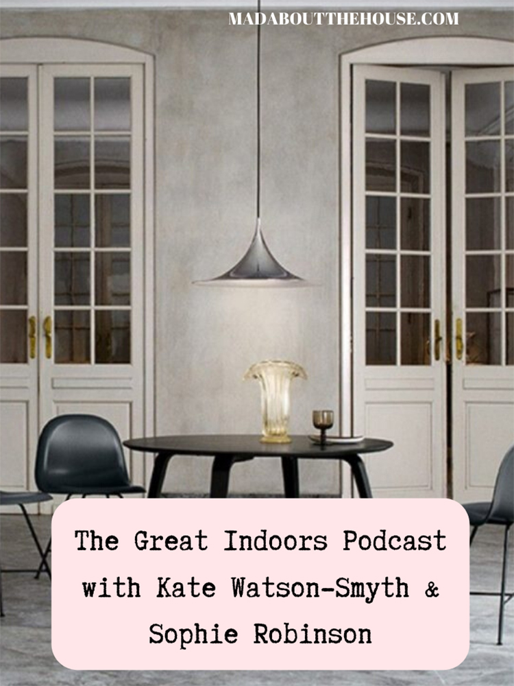 The Great Indoors podcast hosted by Kate Watson-Smyth and Sophie Robinson review some new interior book launches. #booklaunch #podcast #madaboutthehouse