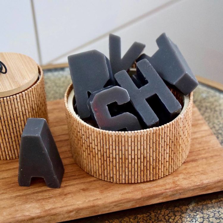alphabet letter soap
