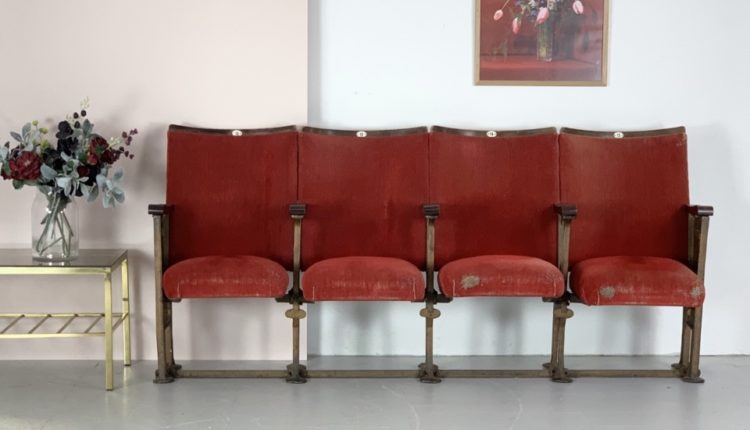 vintage cinema seats from lovelyandco