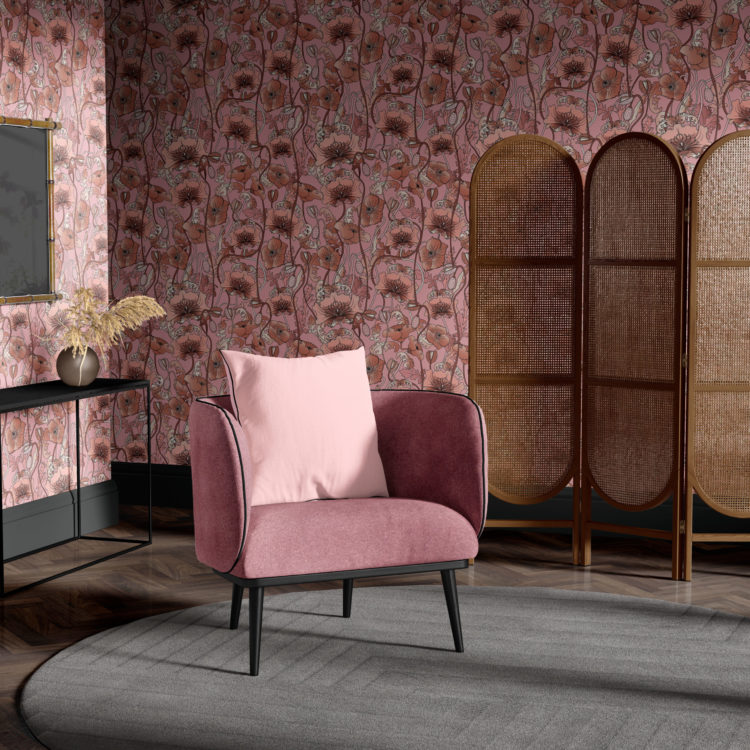 art nouveau inspired wallpaper by the curious department