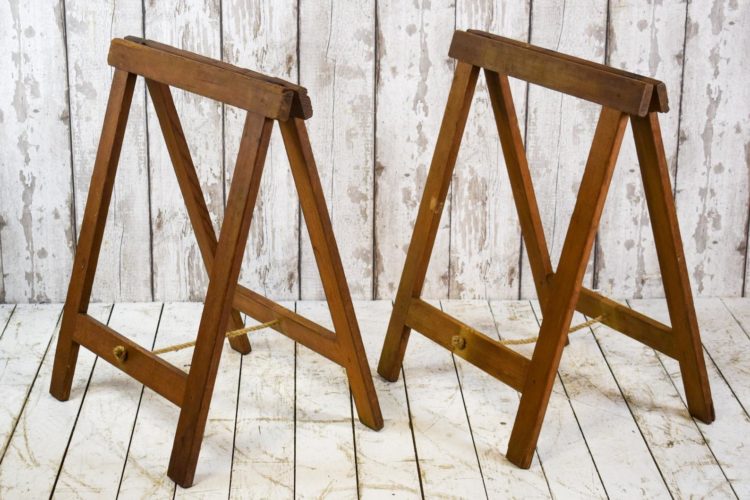vintage pine trestle legs from etsy for £95
